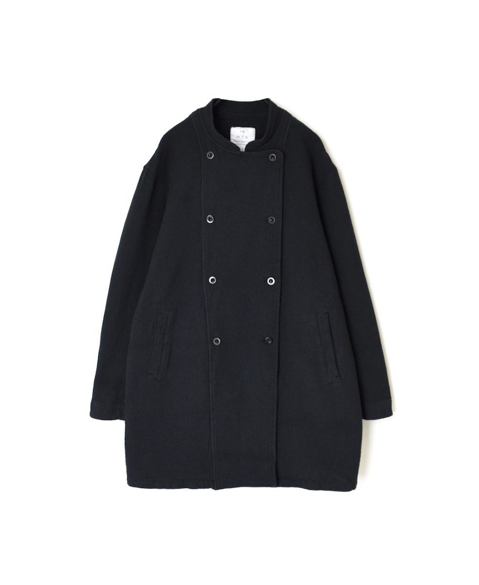 INHT2451WPD(ジャケット) WAFFLE PLAIN OVERDYE STAND COLLAR DOUBLE BREAST JACKET