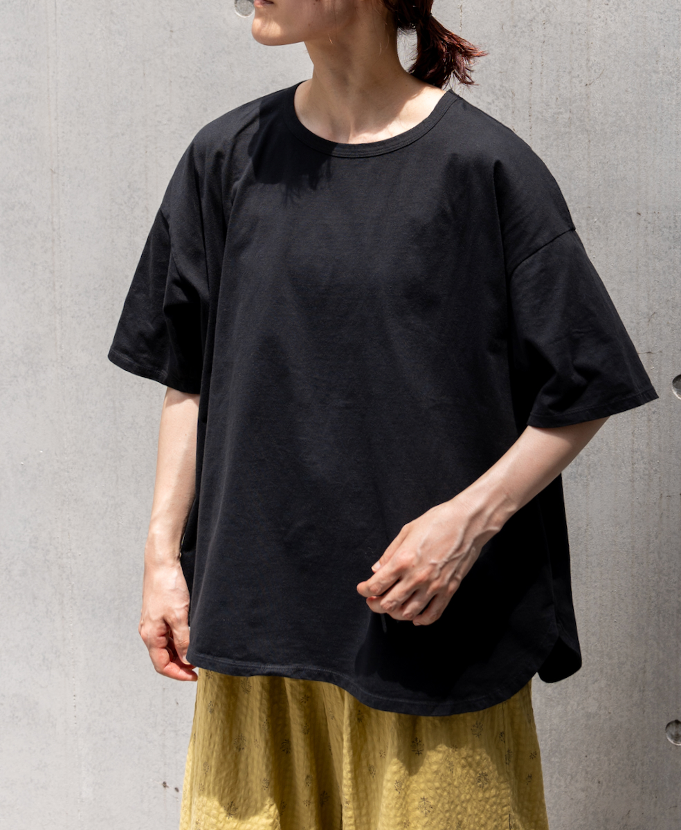 ●RNMDS2301 (Tシャツ) COTTON JERSEY OVERDYE CREW-NECK T-SHIRT