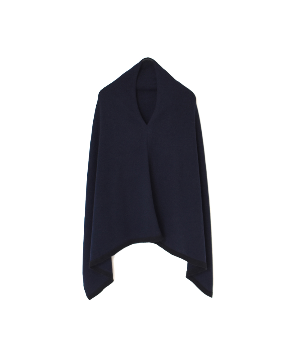 CNMDS1771P(ポンチョ) 12GG WOOL CASHMERE PLAIN PONCHO