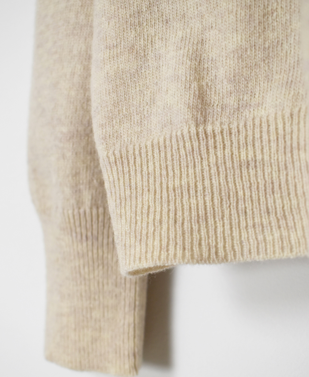 GNSL23821(カーディガン) 12GG 1PLY PLAIN STITCH WOOL/NYLON CARDIGAN