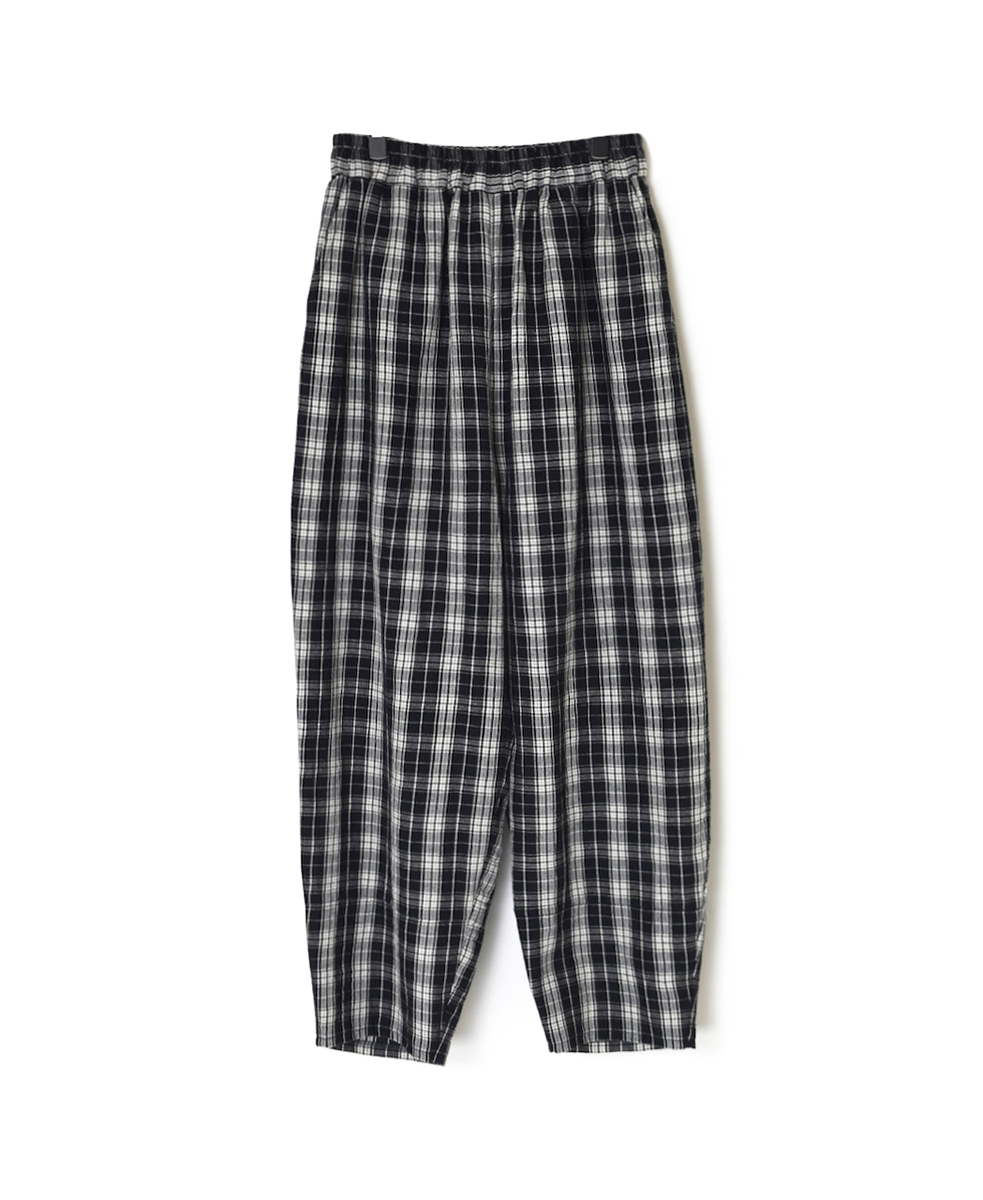 INSL24715(シャツ) WOOL/LINEN CHECK EASY PANTS