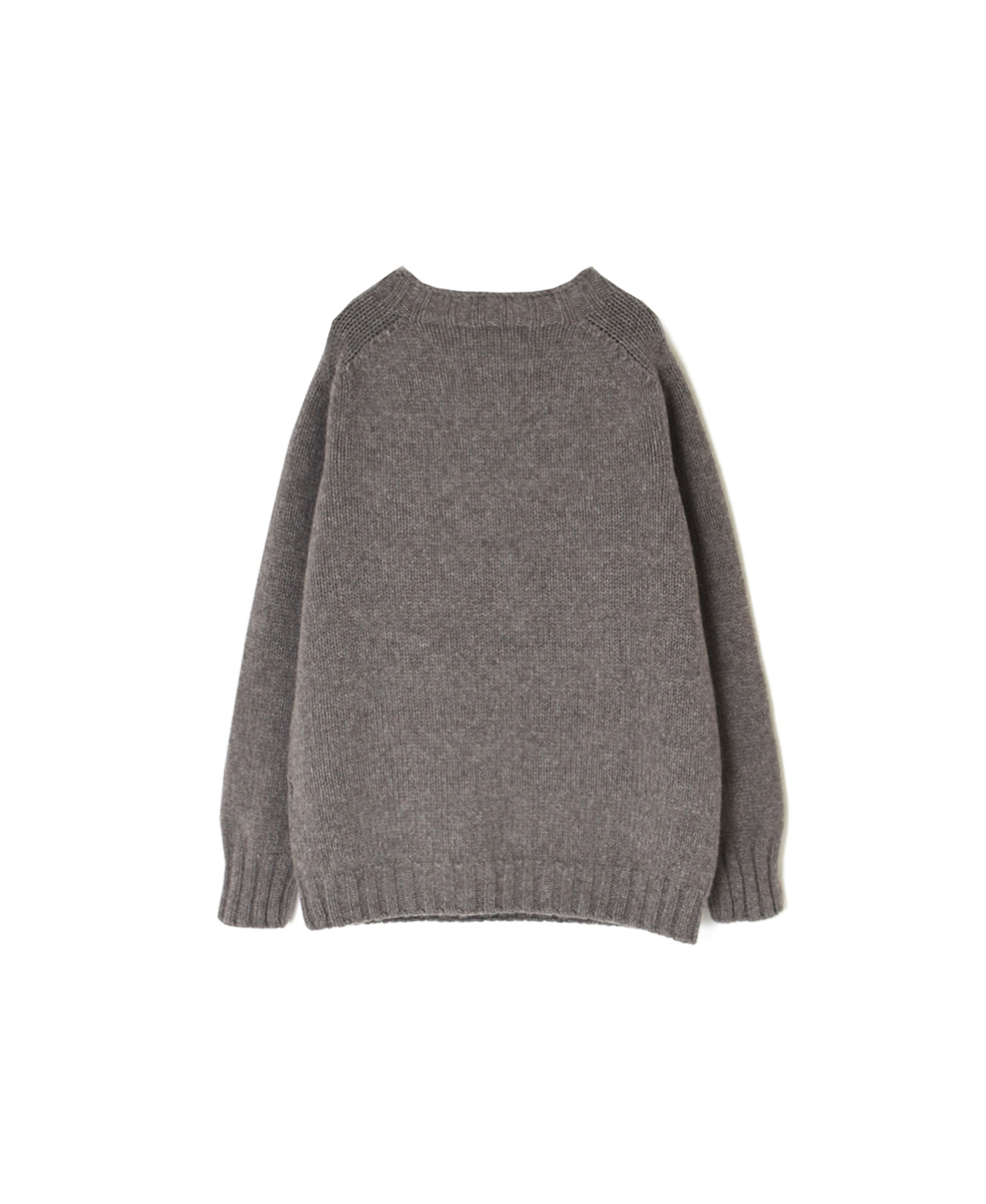 JNAMP2471(ニット) GEELONG LAMBSWOOL 2.5GG CREW NECK SADDLE SHOULDER P/O