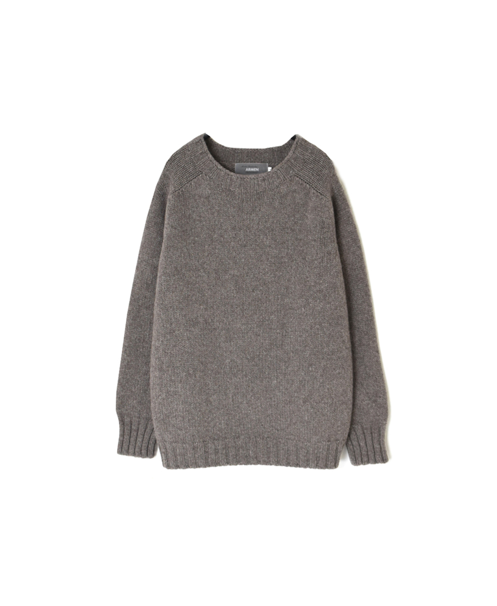 JNAMP2471(ニット) GEELONG LAMBSWOOL 2.5GG CREW NECK SADDLE SHOULDER P/O