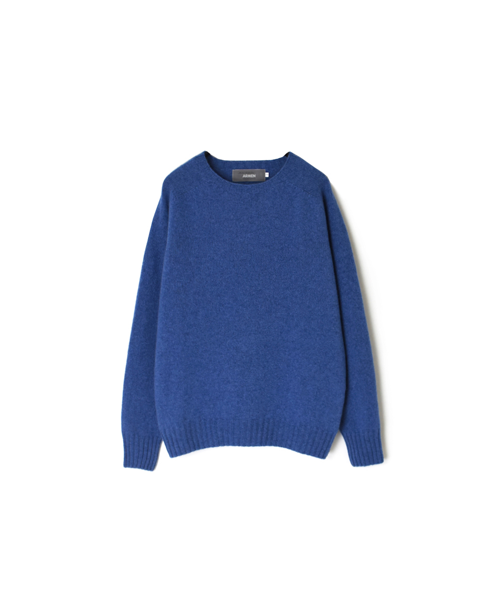 JNAMP1451 (ニット) GEELONG LAMBSWOOL CREW NECK SADDLE SHOULDER P/O