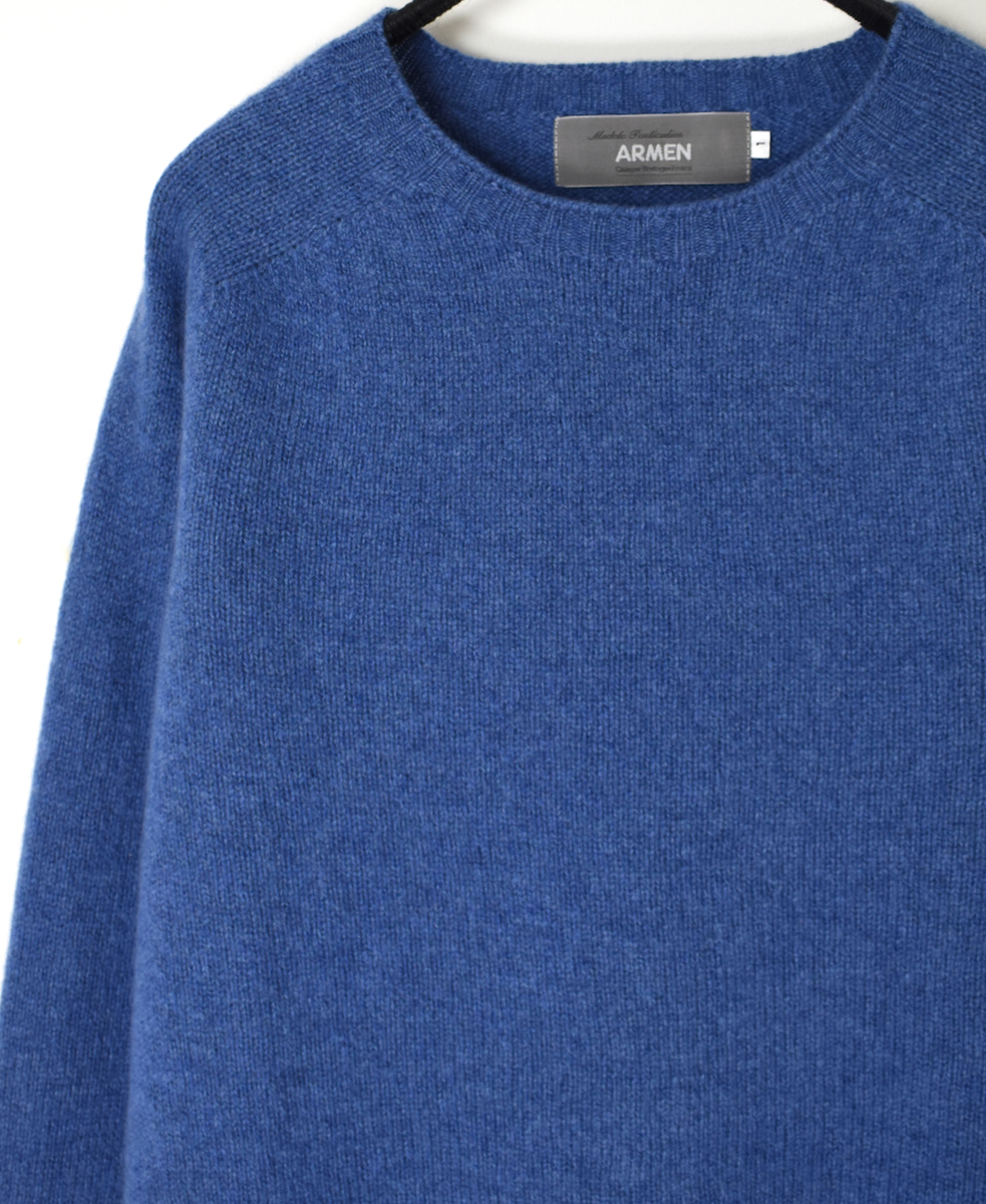 JNAMP1451 (ニット) GEELONG LAMBSWOOL CREW NECK SADDLE SHOULDER P/O