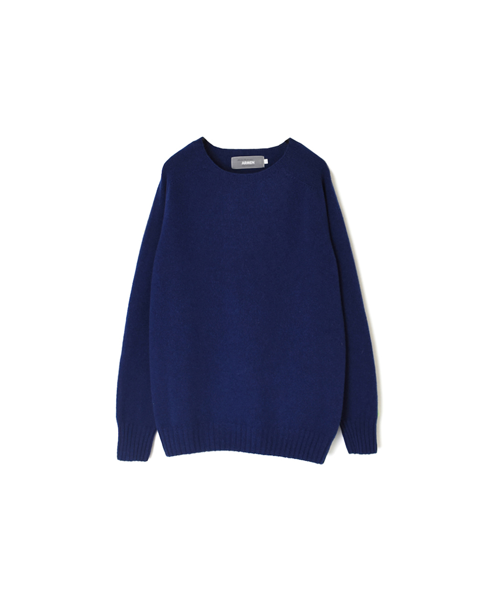 JNAMP1451 (ニット) GEELONG LAMBSWOOL CREW NECK SADDLE SHOULDER P/O