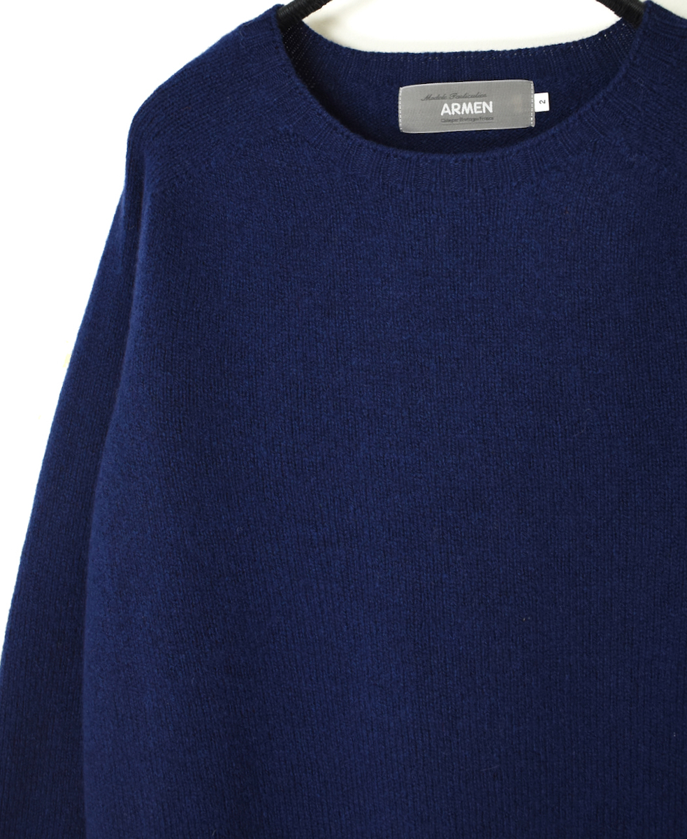 JNAMP1451 (ニット) GEELONG LAMBSWOOL CREW NECK SADDLE SHOULDER P/O