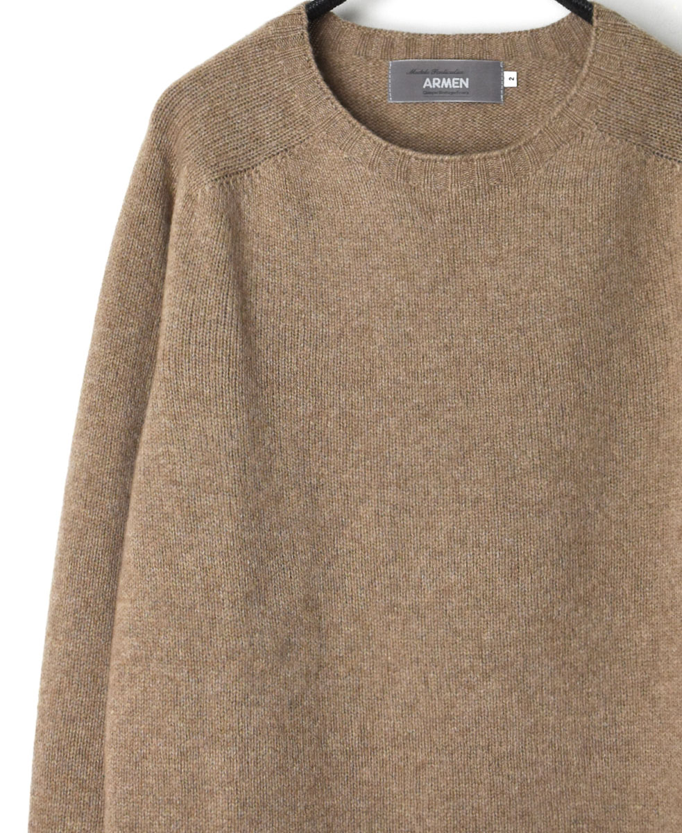 JNAMP1451 (ニット) GEELONG LAMBSWOOL CREW NECK SADDLE SHOULDER P/O