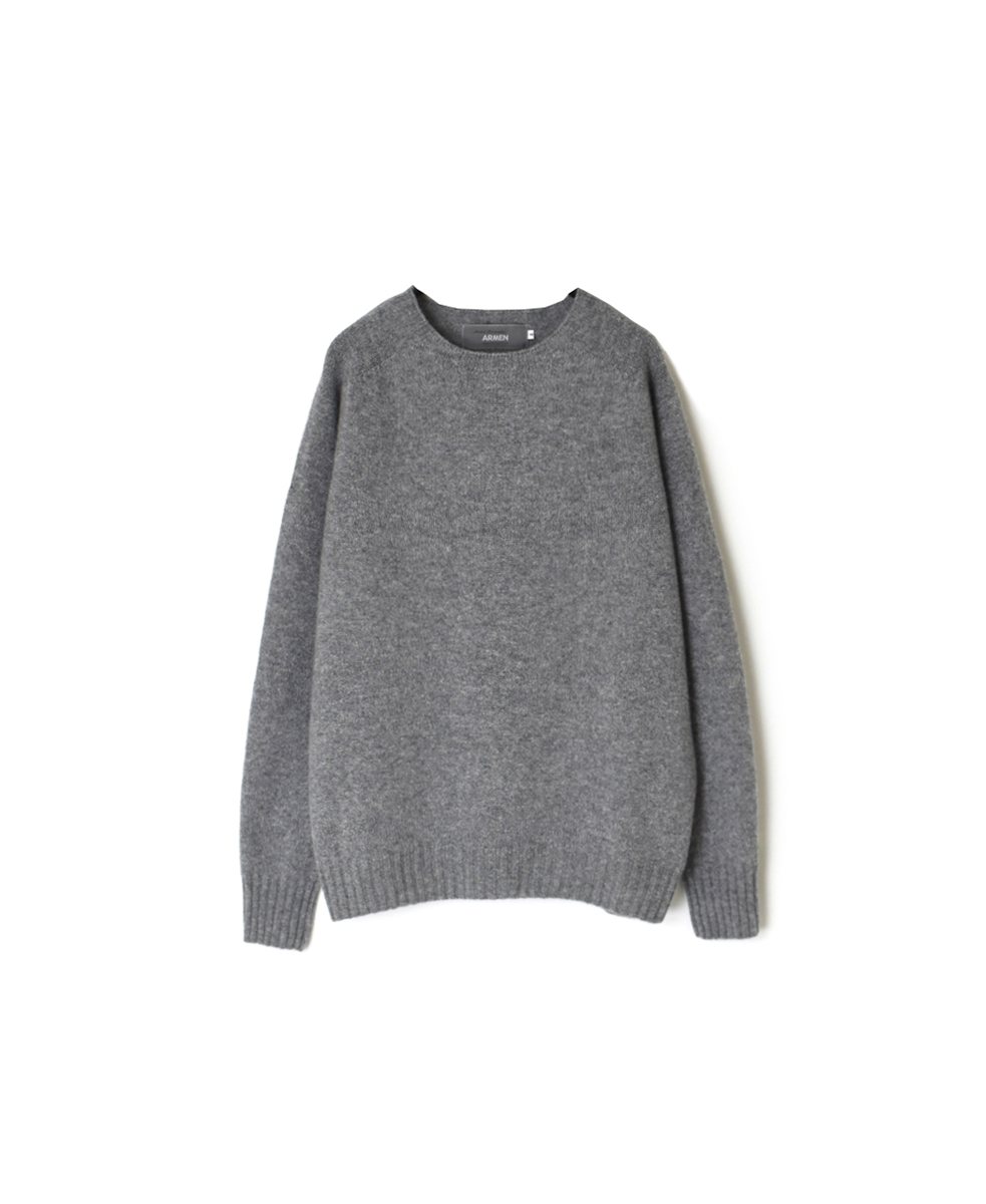 JNAMP1451 (ニット) GEELONG LAMBSWOOL CREW NECK SADDLE SHOULDER P/O