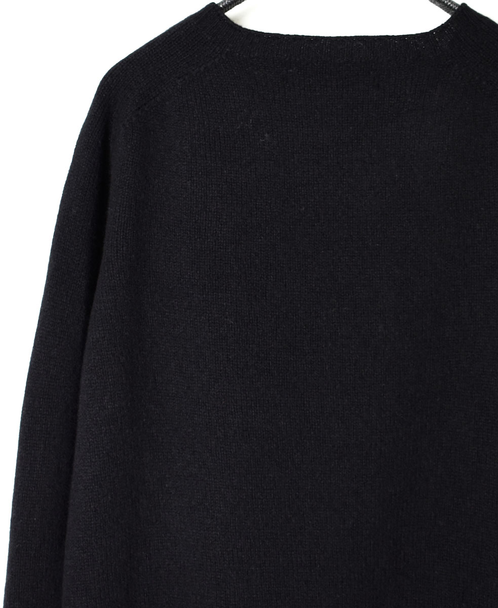 JNAMP1451 (ニット) GEELONG LAMBSWOOL CREW NECK SADDLE SHOULDER P/O