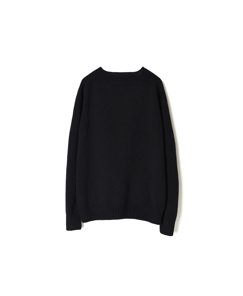 JNAMP1451 (ニット) GEELONG LAMBSWOOL CREW NECK SADDLE SHOULDER P/O