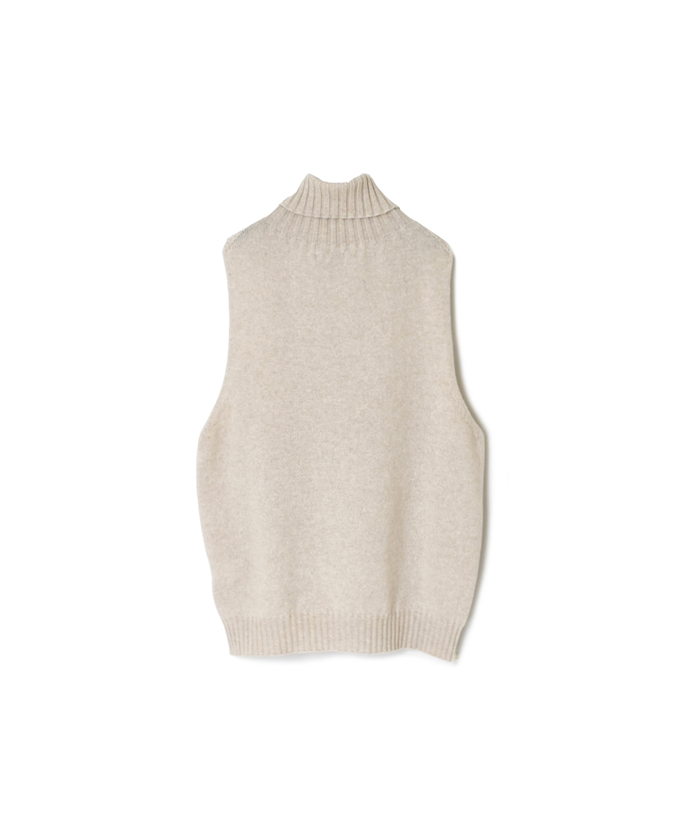 JNAMP2451(ニット)GEELONG LAMBSWOOL POLO NECK VEST