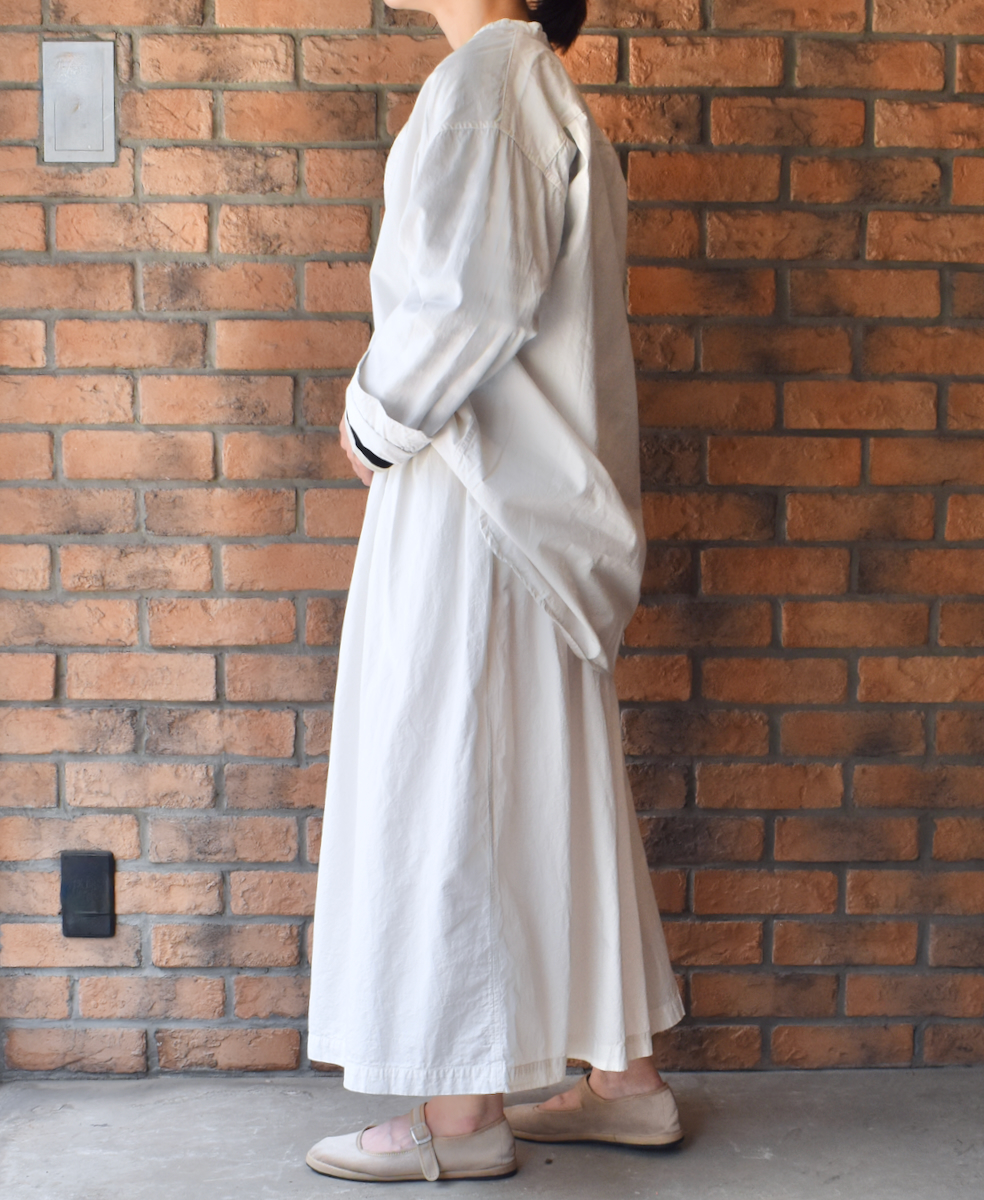 INAM2475PD(スカート) 40s POPLIN OVER DYED GATHERED SKIRT