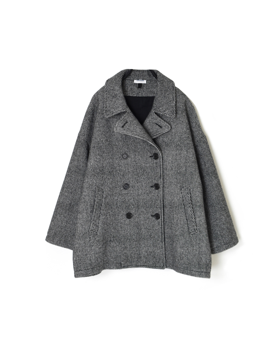 PNAM2352S(コート) MELTON OVER SIZED PEA COAT WITH LINING