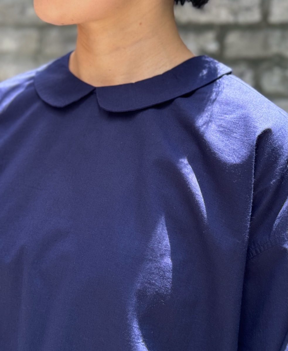 NMDS24593(シャツ) 60s ORGANIC CAMBRIC BACK OPENING ROUND COLLAR SHIRT