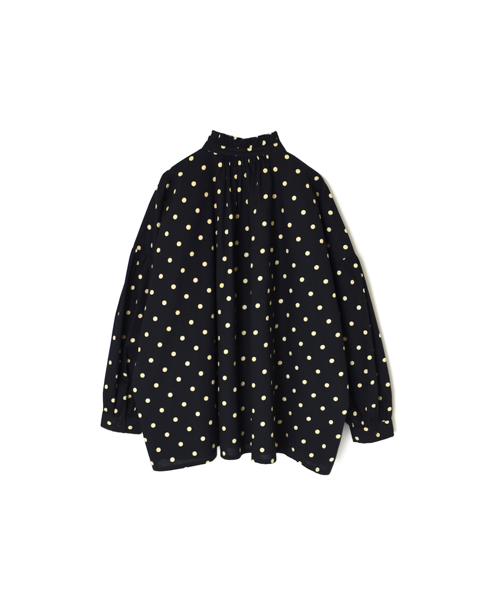 NSL24511(シャツ) 40s POPLIN DOT PRINT FRILL COLLAR SHIRT