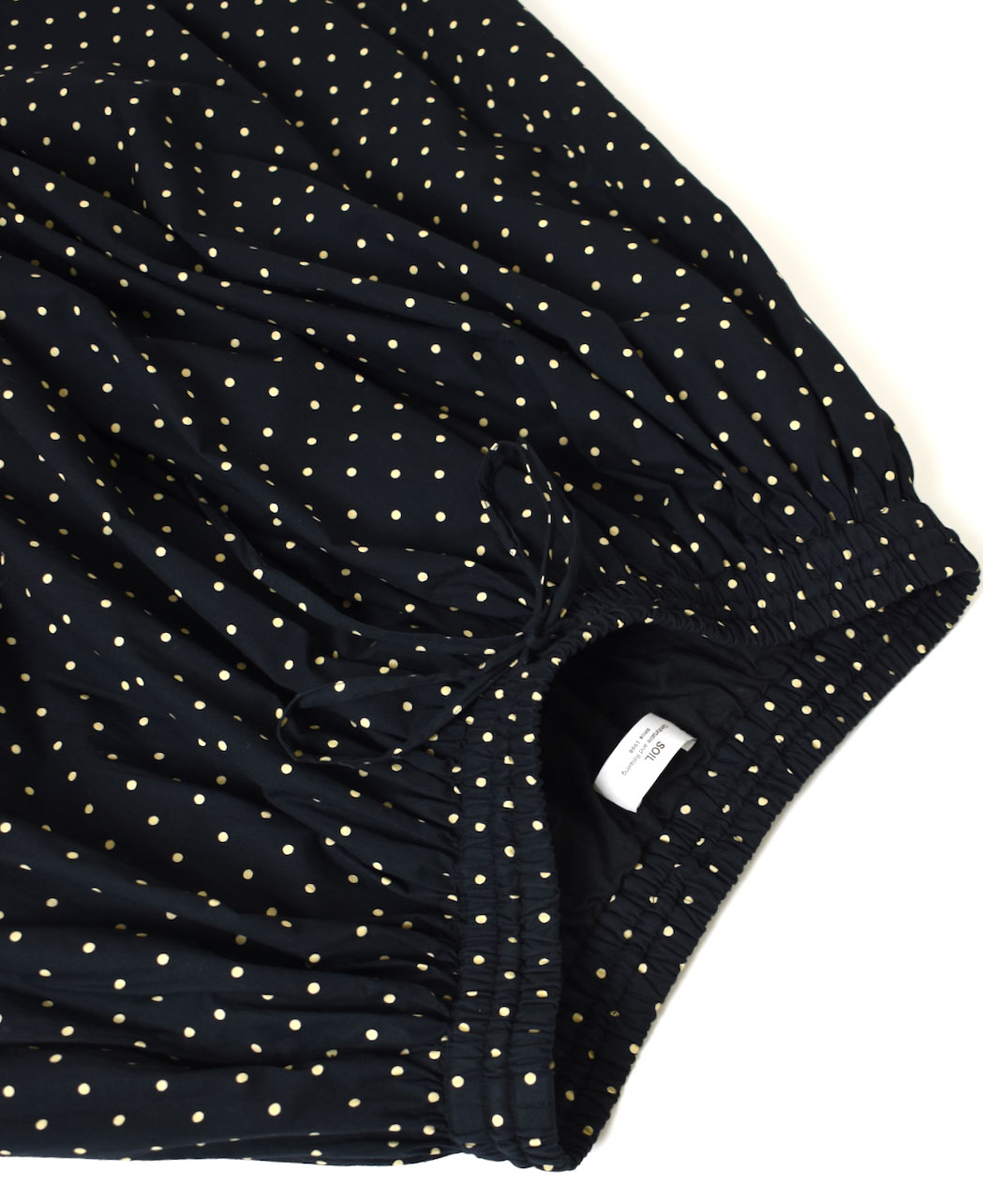 NSL24513(キュロット) 40s POPLIN DOT PRINT CULOTTES