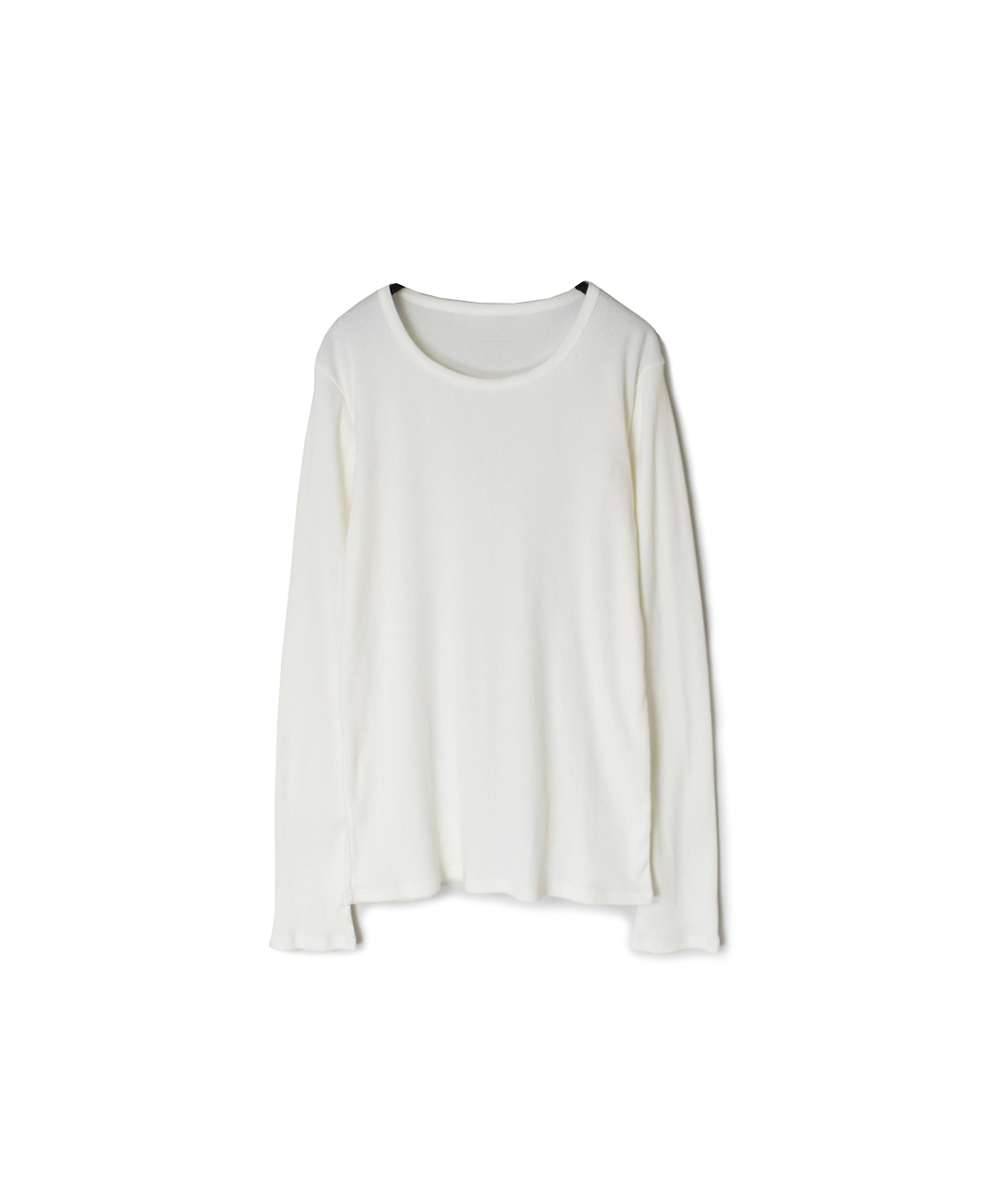 GNSL24572(Tシャツ) COTTON RIB U-NECK L/SL T-SHIRT