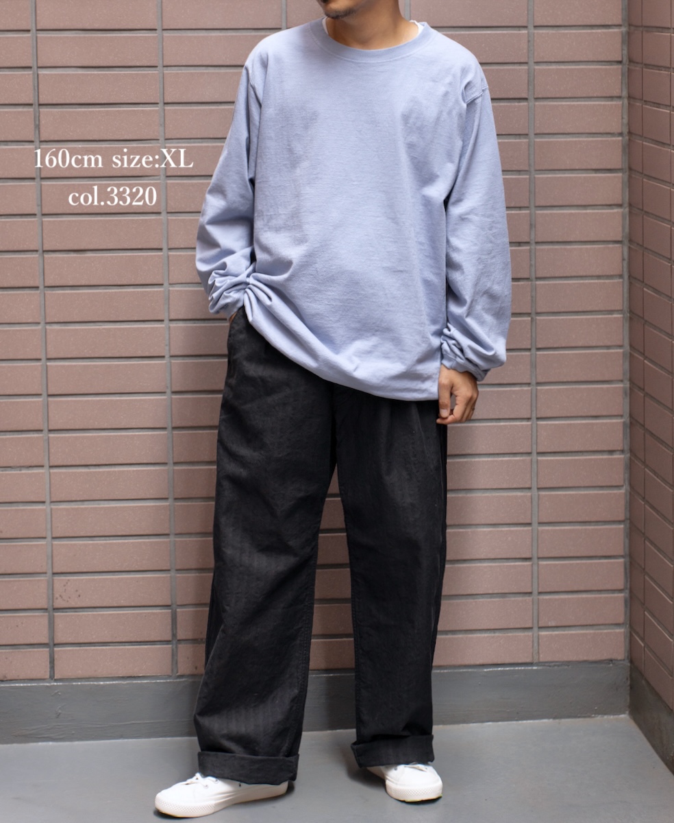 NGW9951 (Tシャツ) CREW NECK L/SL WITH CUFF & HEM RIB