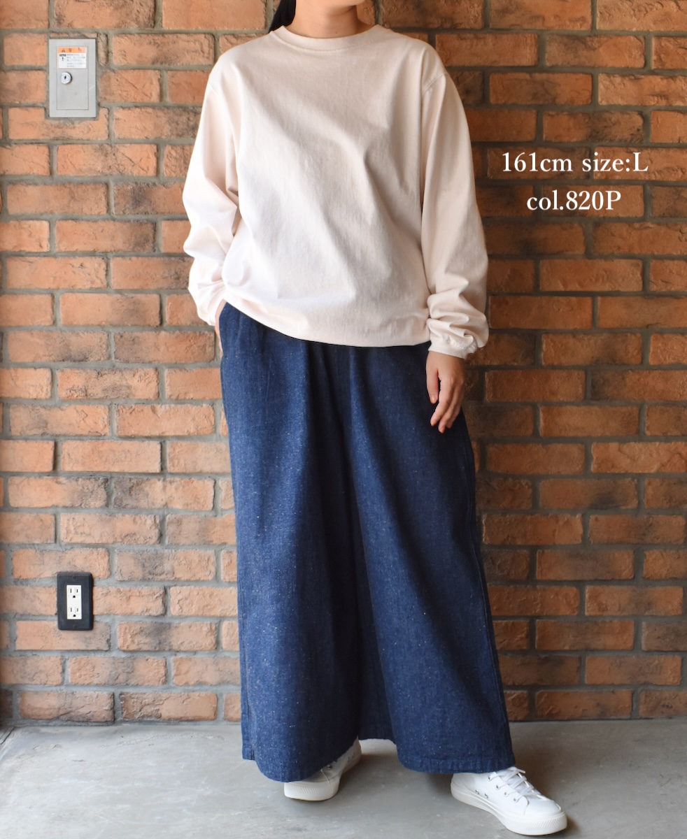 NGW9951 (Tシャツ) CREW NECK L/SL WITH CUFF & HEM RIB