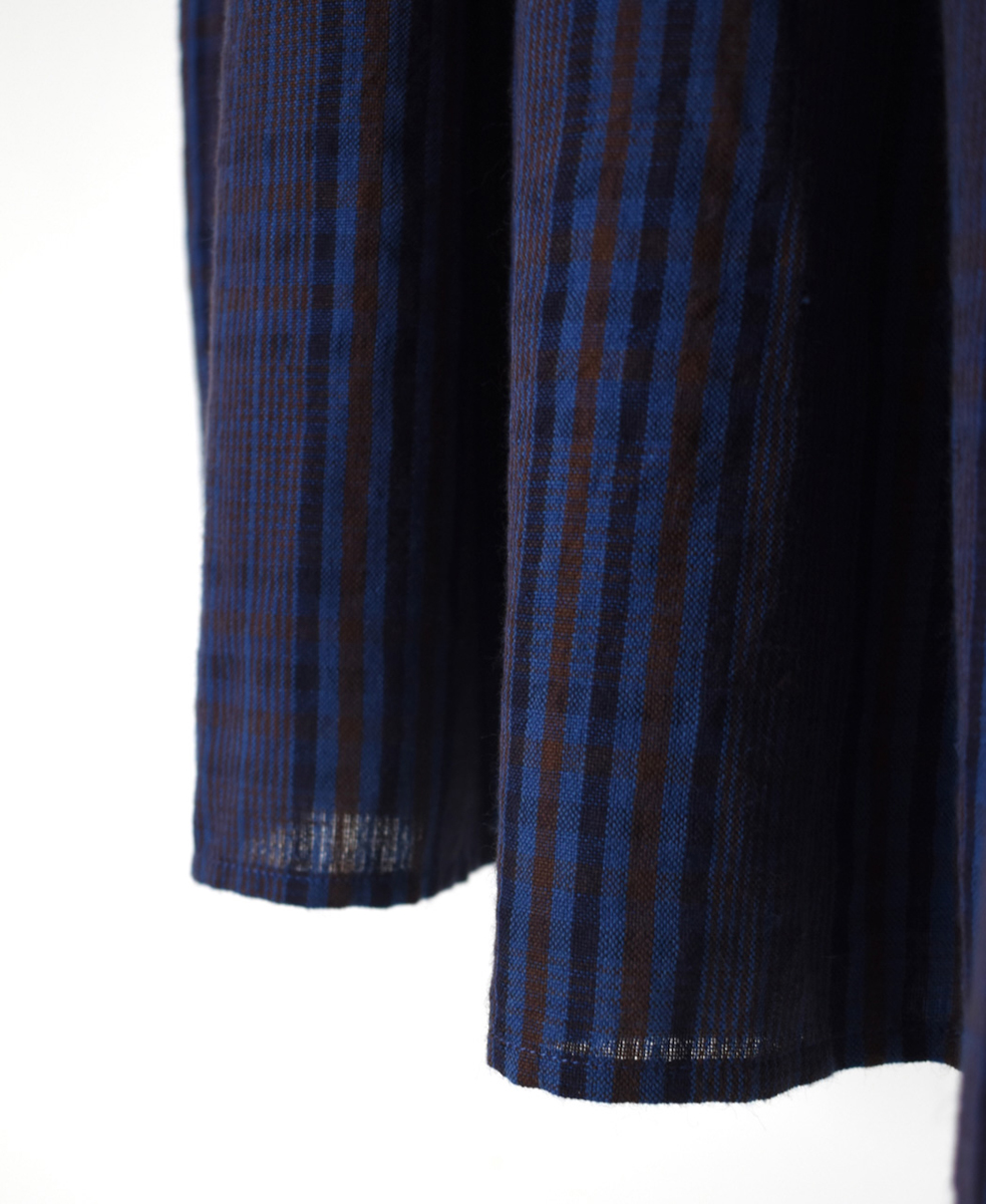 NMDS24584(キュロット) WOOL COTTON CHECK CULOTTES WITH PINTUCK