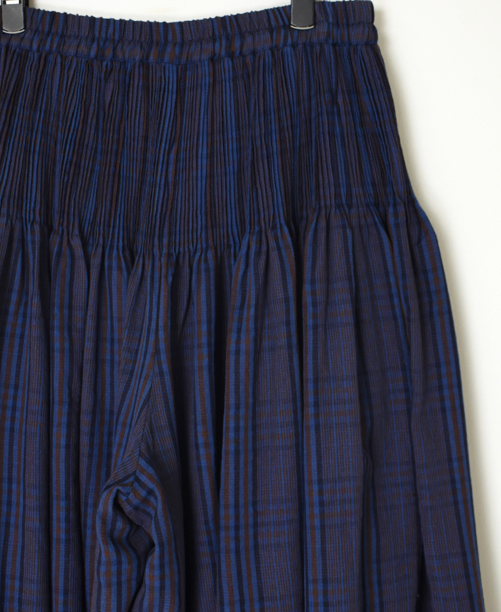 NMDS24584(キュロット) WOOL COTTON CHECK CULOTTES WITH PINTUCK