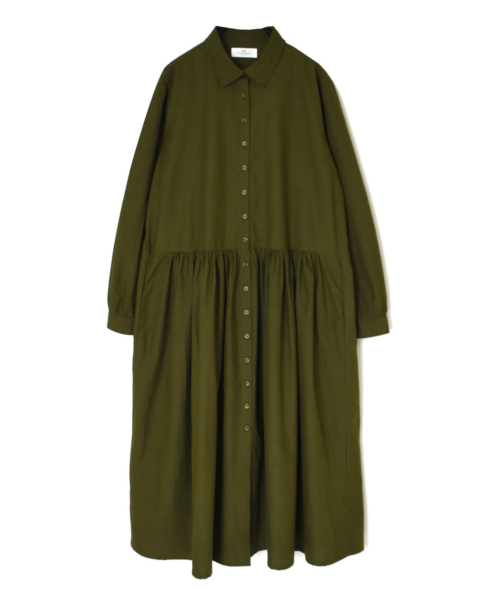 NSL24524(ワンピース) 40s POPLIN PLAIN REGULAR COLLAR DRESS