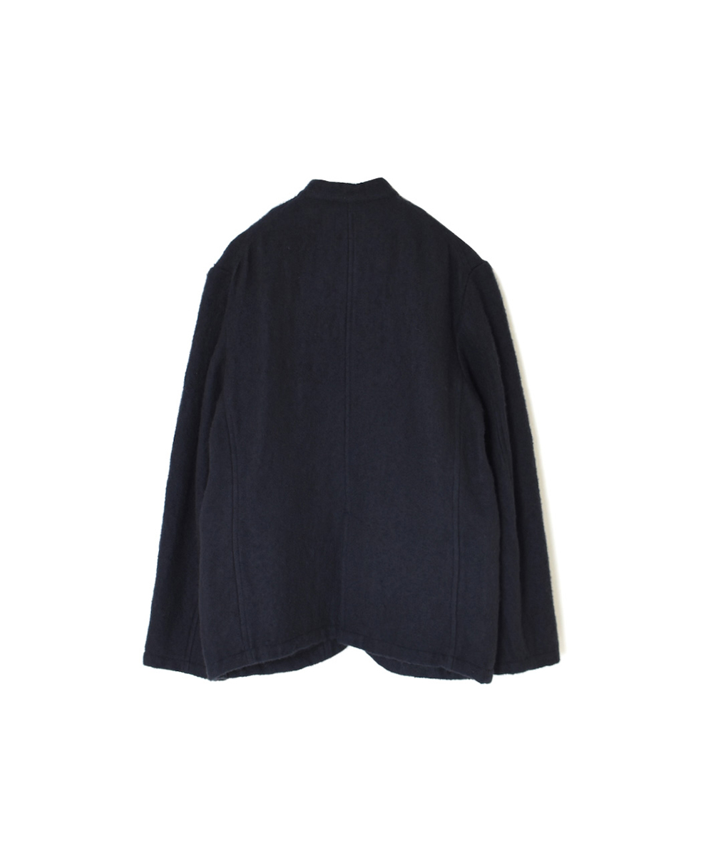 NMDS24551(ジャケット) WOOL/COTTON STAND COLLAR FLY FRONT JACKET