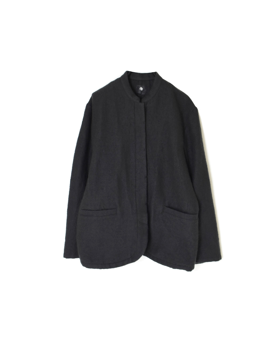 NMDS24551(ジャケット) WOOL/COTTON STAND COLLAR FLY FRONT JACKET