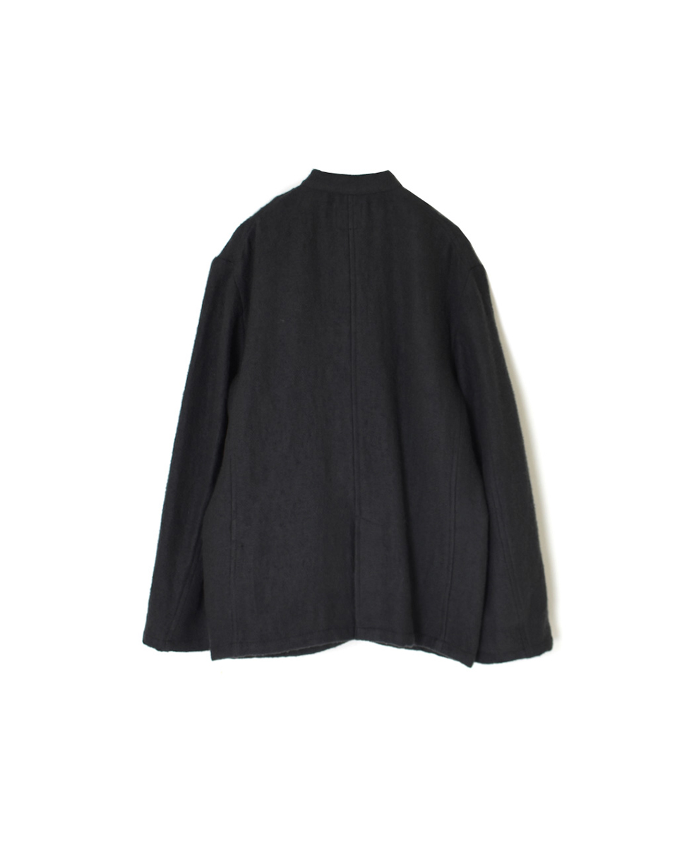 NMDS24551(ジャケット) WOOL/COTTON STAND COLLAR FLY FRONT JACKET