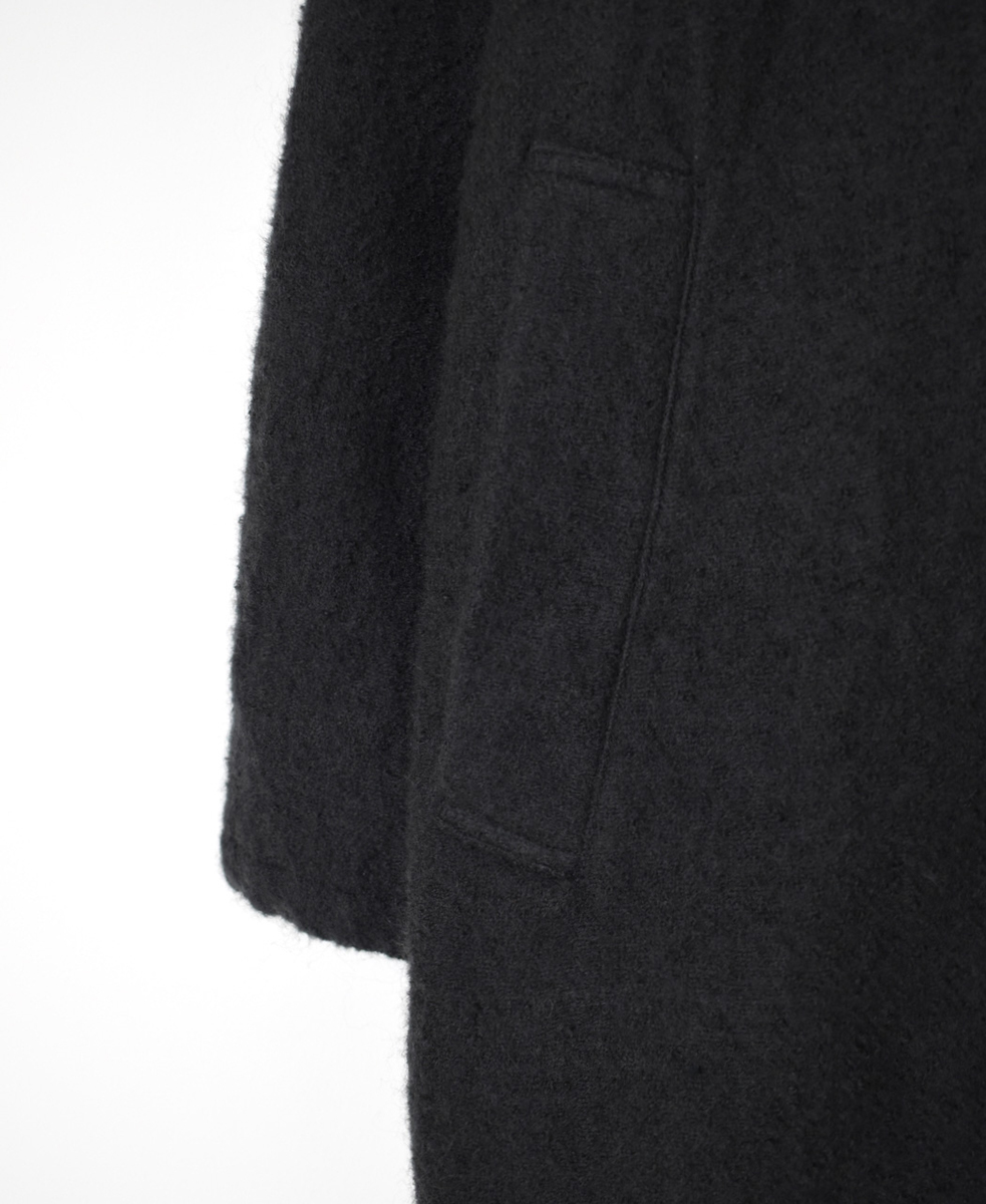 NMDS24552(コート) WOOL/COTTON STAND COLLAR FLY FRONT COAT