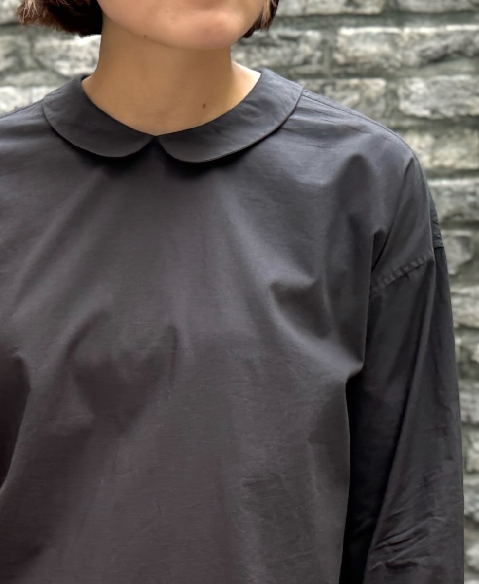 NMDS24593(シャツ) 60s ORGANIC CAMBRIC BACK OPENING ROUND COLLAR SHIRT