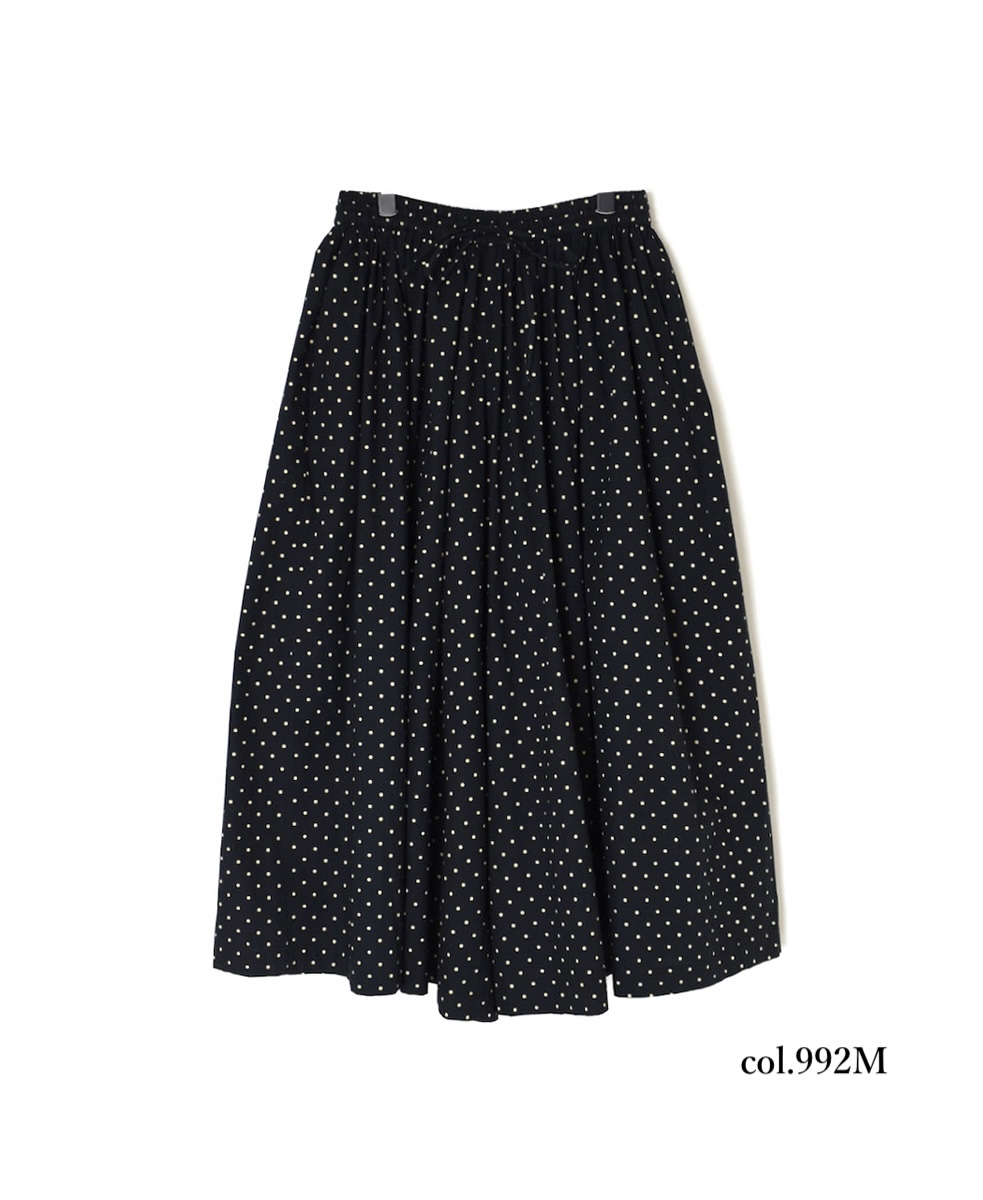 NSL24513(キュロット) 40s POPLIN DOT PRINT CULOTTES