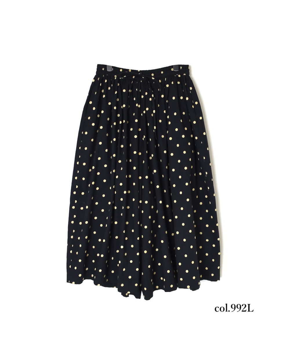 NSL24513(キュロット) 40s POPLIN DOT PRINT CULOTTES