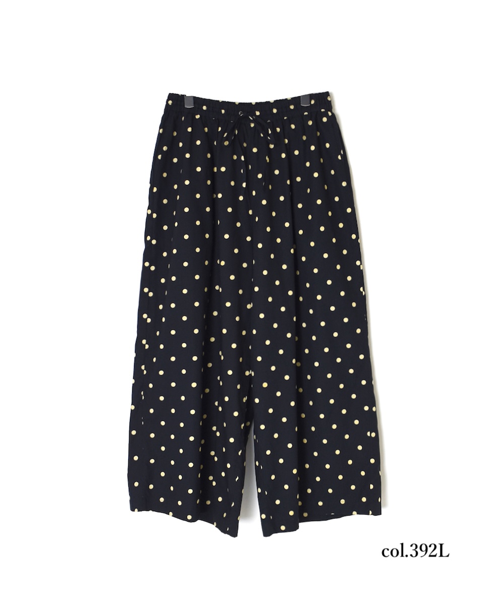 NSL22536 (パンツ) 40s POPLIN DOT PRINT WIDE EASY PANTS