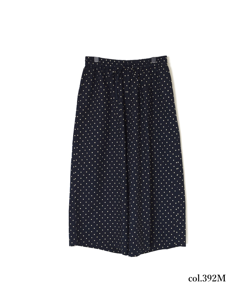 NSL22536 (パンツ) 40s POPLIN DOT PRINT WIDE EASY PANTS