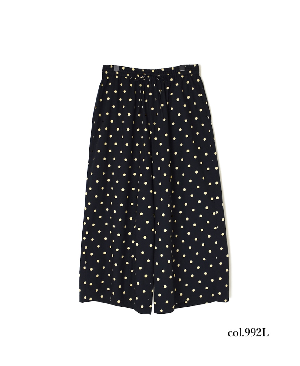 NSL22536 (パンツ) 40s POPLIN DOT PRINT WIDE EASY PANTS