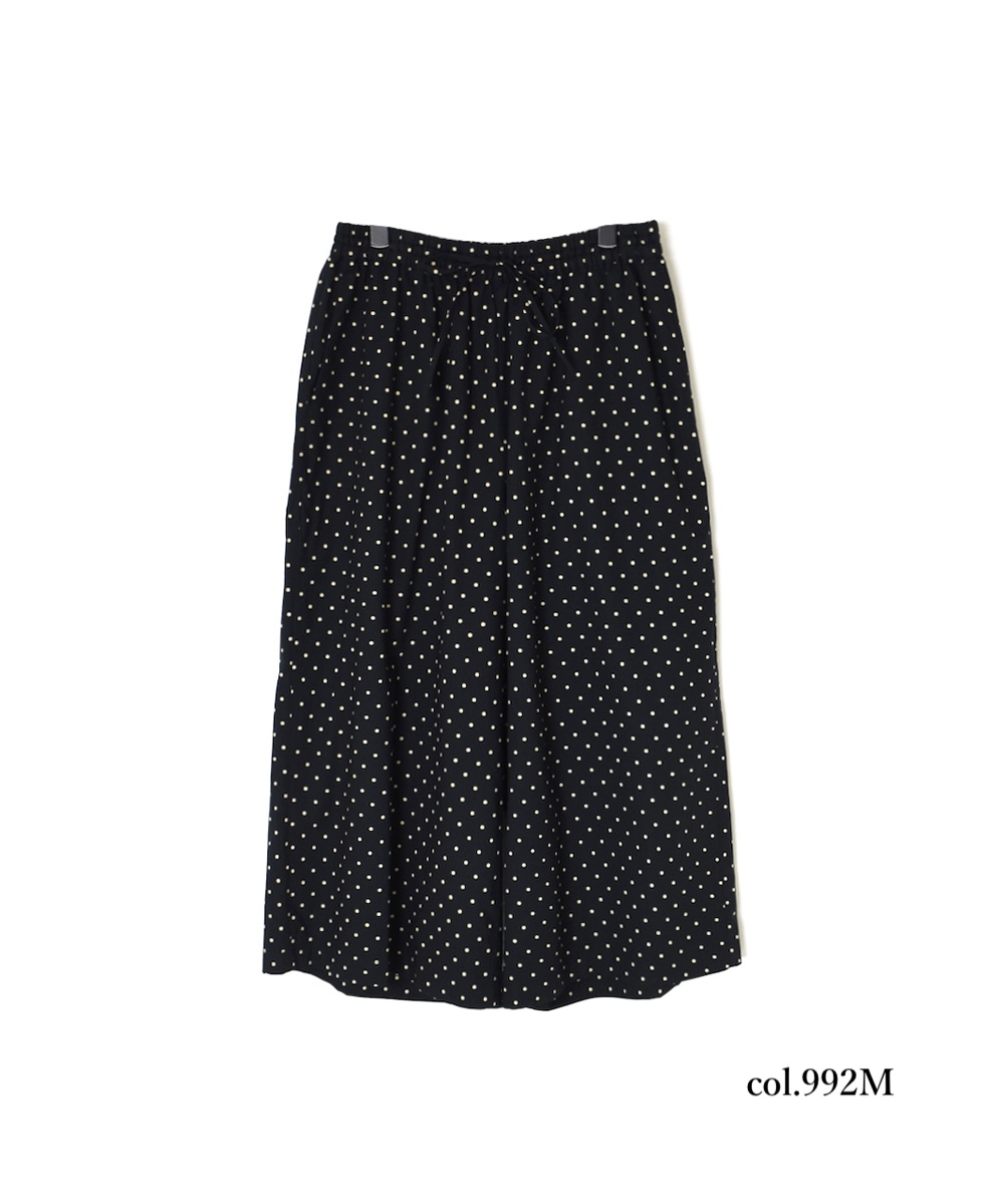 NSL22536 (パンツ) 40s POPLIN DOT PRINT WIDE EASY PANTS