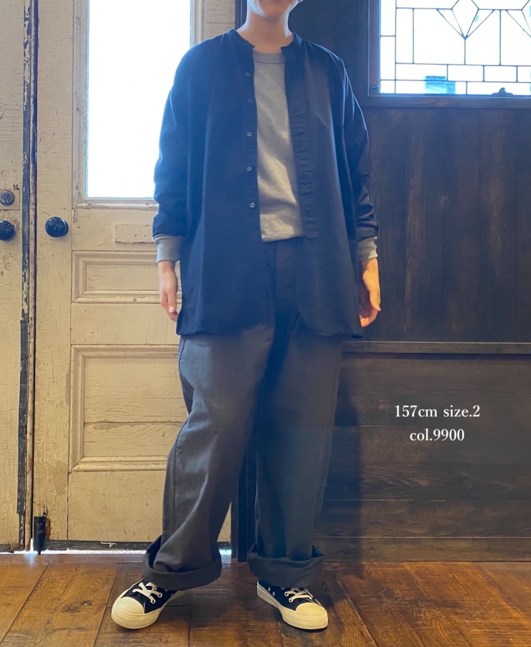 INAM2471PD(シャツ) 40s POPLIN OVERDYED UTILITY SHIRT