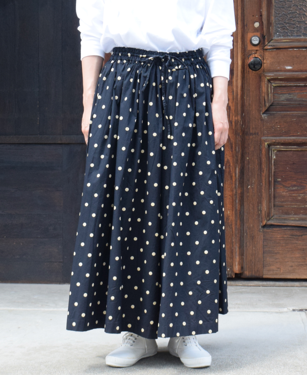 NSL24513(キュロット) 40s POPLIN DOT PRINT CULOTTES