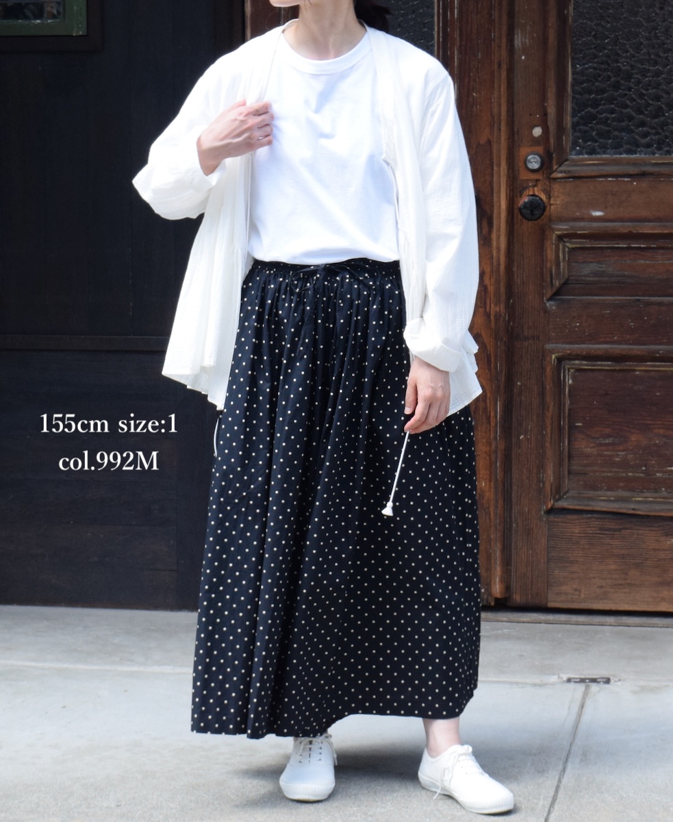 NSL24513(キュロット) 40s POPLIN DOT PRINT CULOTTES