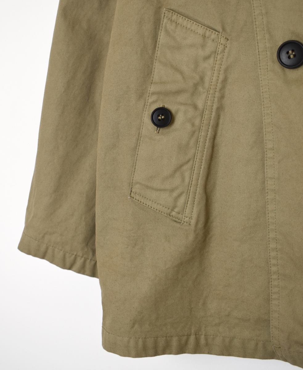 NHT2201DT(コート) HEAVY WEIGHT COTTON TWILL OVERDYE DOUBLE OVER SHORT COART