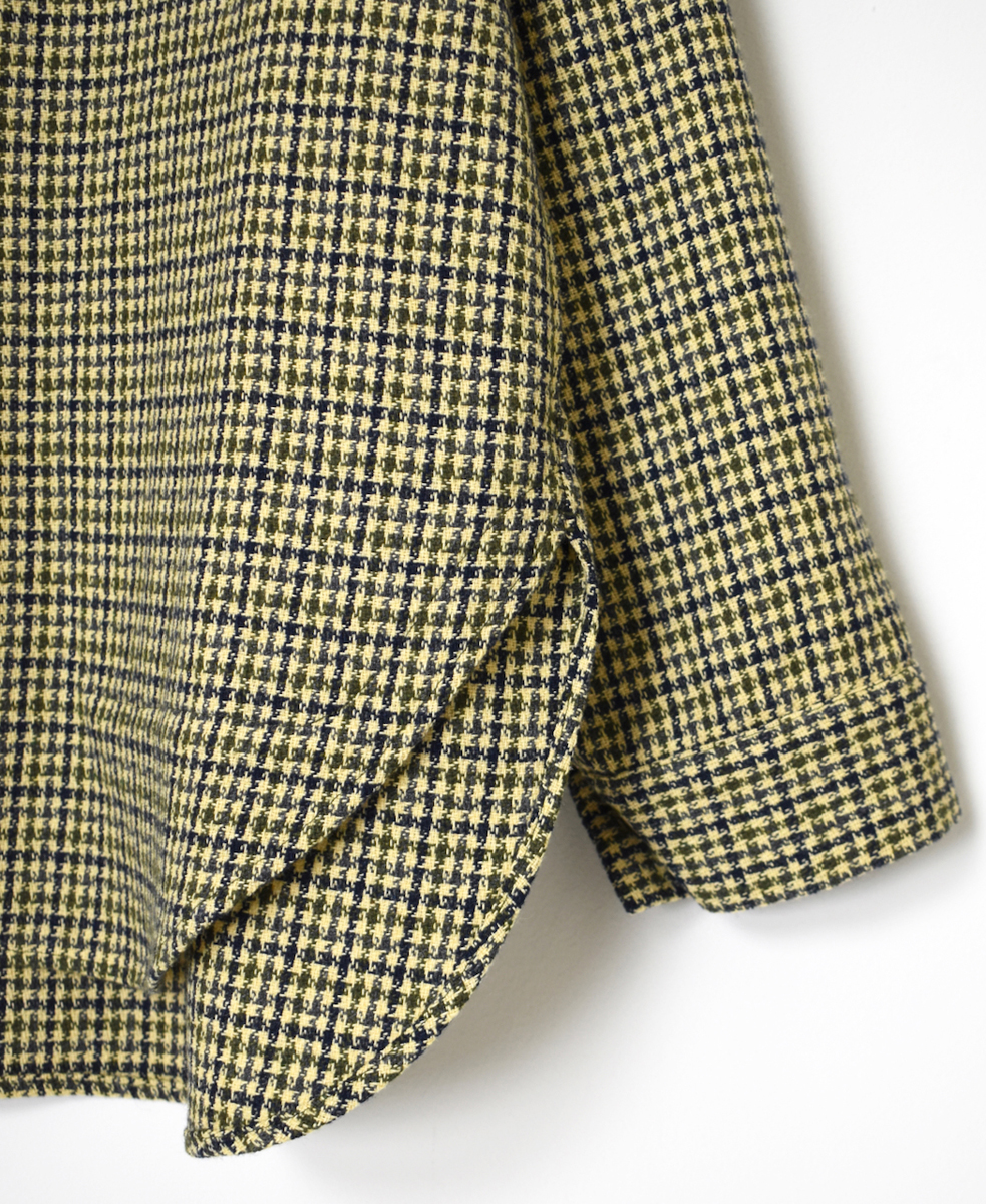 NHT2453WC(プルオーバー) MIX WOOL CHECK HOODED PULLOVER SHIRT