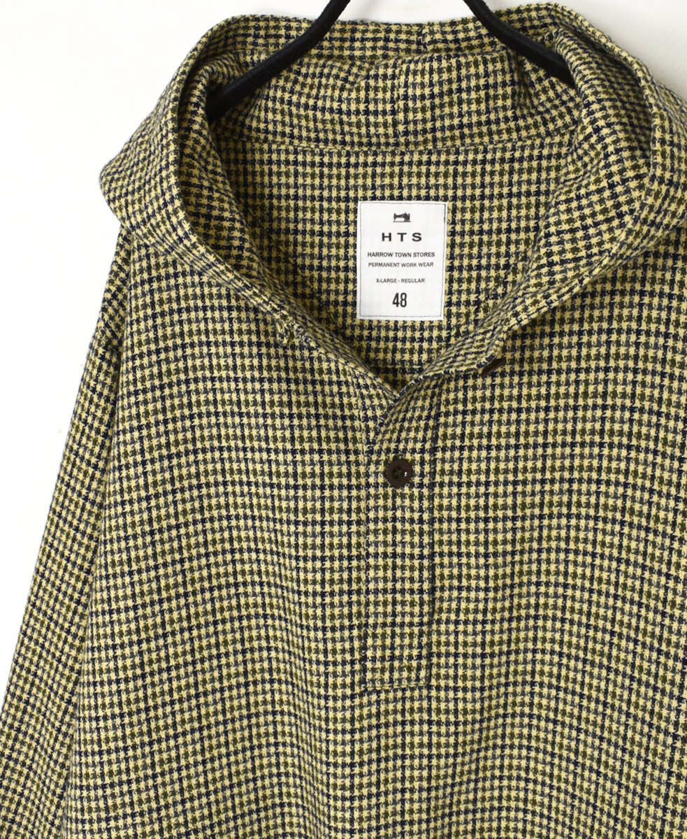 NHT2453WC(プルオーバー) MIX WOOL CHECK HOODED PULLOVER SHIRT