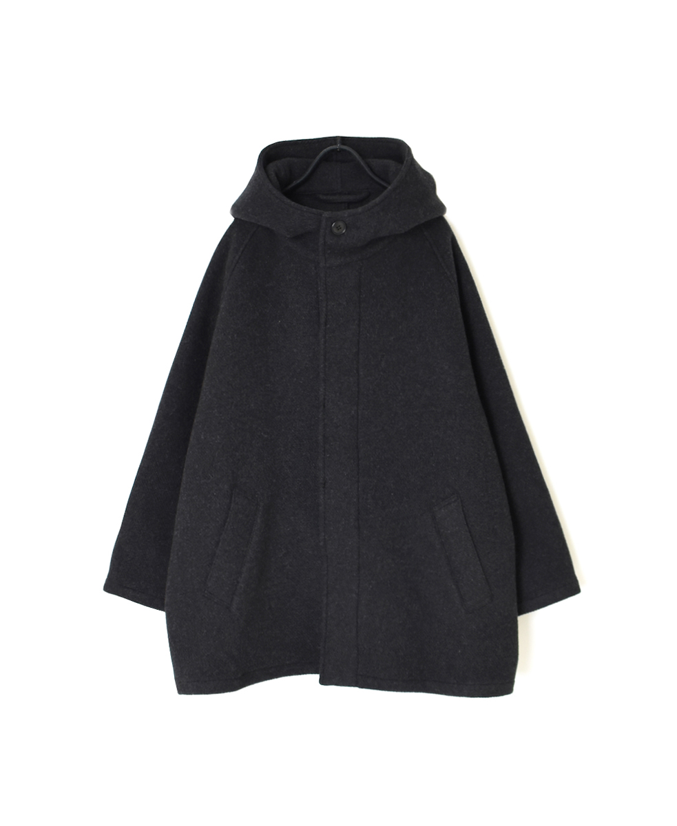 NHT2361WPL(コート) HEAVY WEIGHT WOOL TWILL HOODED SHORT COAT