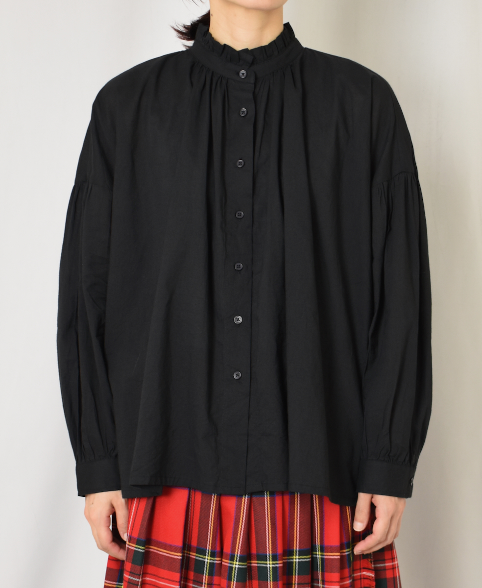 NSL24551(シャツ) 60s CAMBRIC PLAIN FRILL COLLAR SHIRT