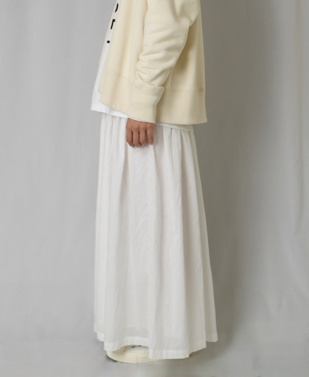 NSL24552 (スカート) 60s CAMBRIC PLAIN GATHERED SKIRT