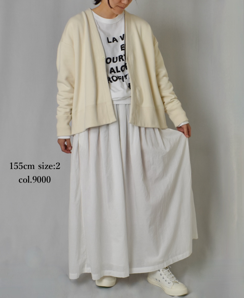 NSL24552 (スカート) 60s CAMBRIC PLAIN GATHERED SKIRT