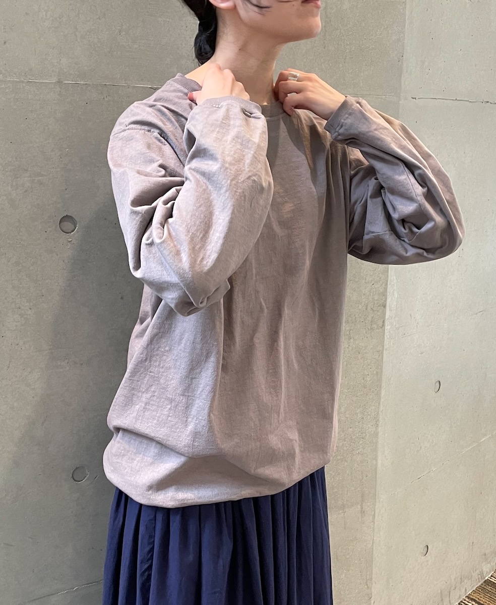 NGW9951 (Tシャツ) CREW NECK L/SL WITH CUFF & HEM RIB