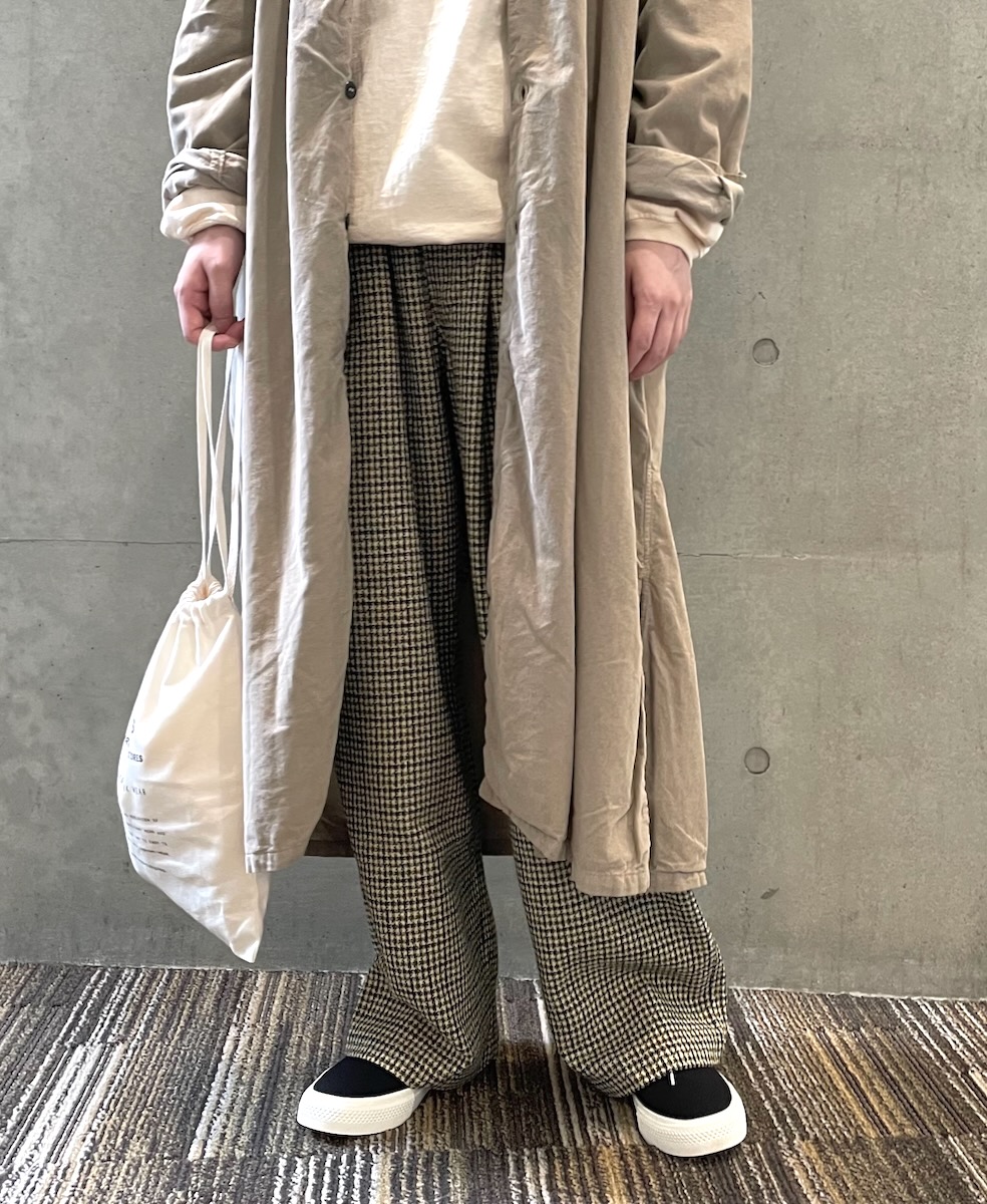 NHT2454WC(パンツ) MIX WOOL CHECK EASY PANTS